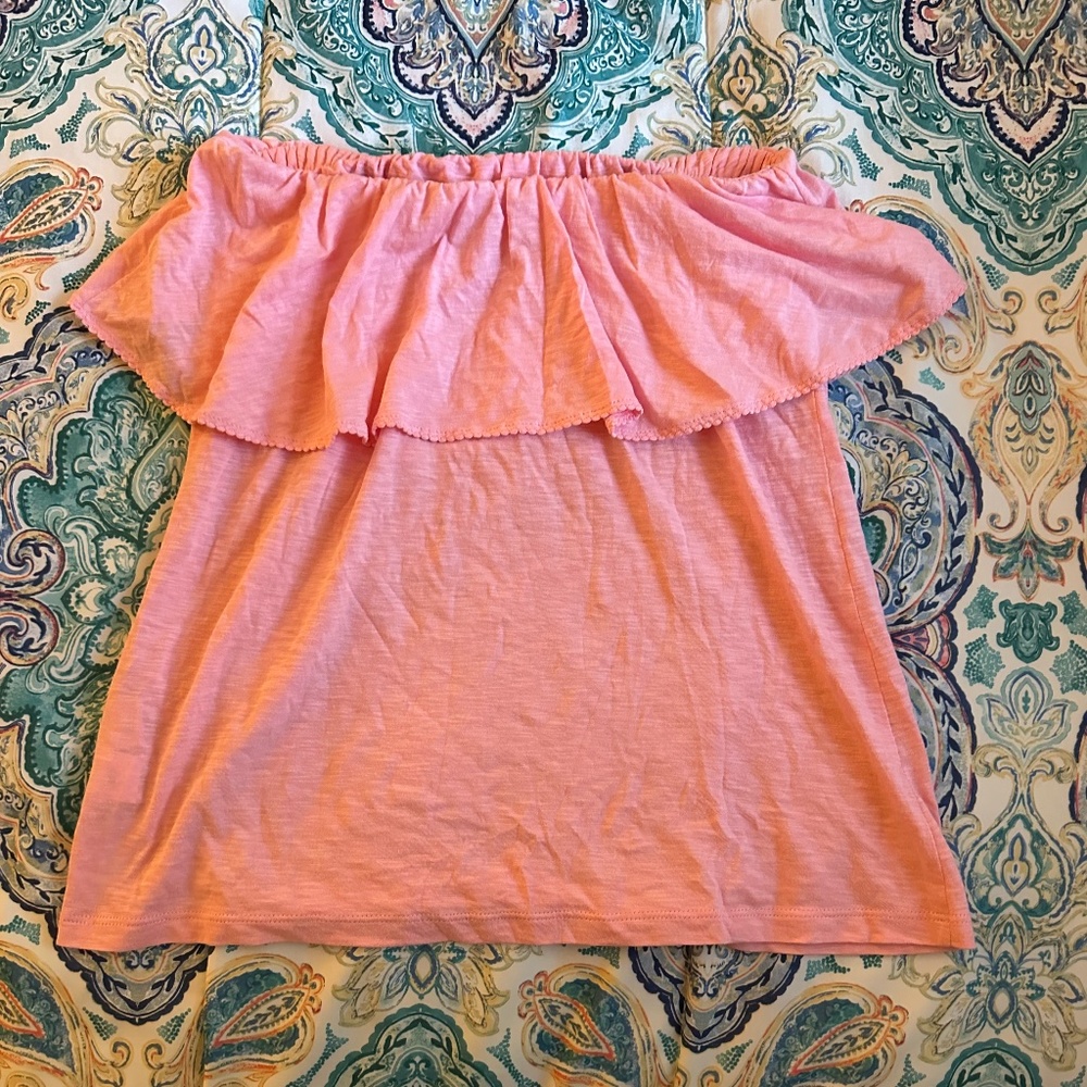 Lilly Pulitzer Pink Strapless Top in Medium